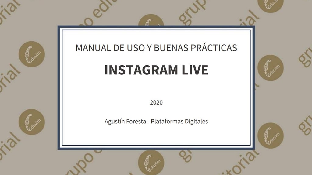 Instructivo para la herramienta de Instagram Live