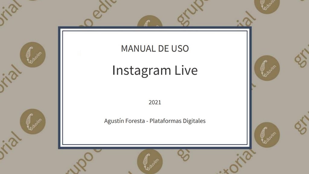 Instructivo Instagram Live 2021