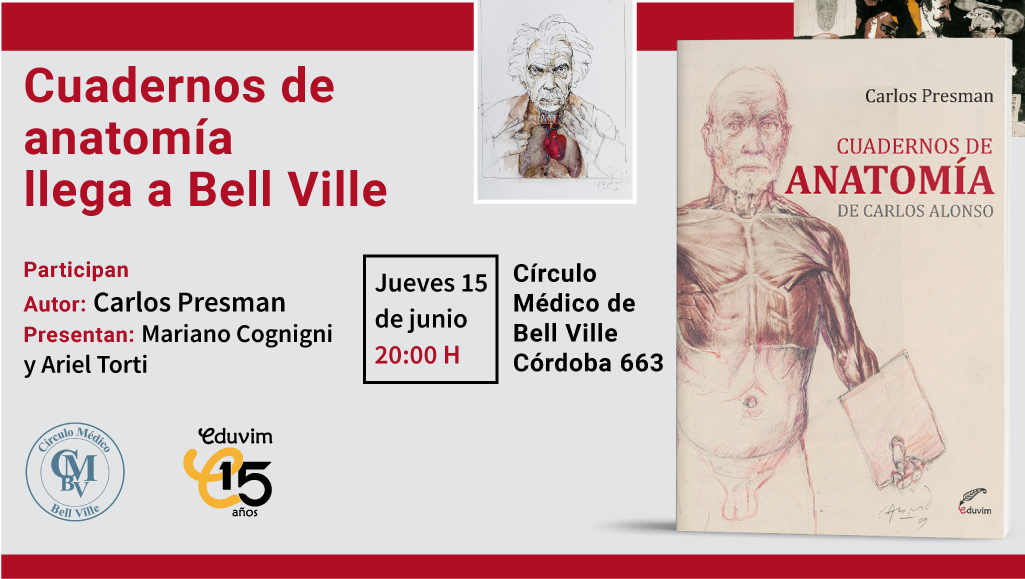 Presentación del libro «Cuadernos de anatomía de Carlos Alonso», en Bell Ville