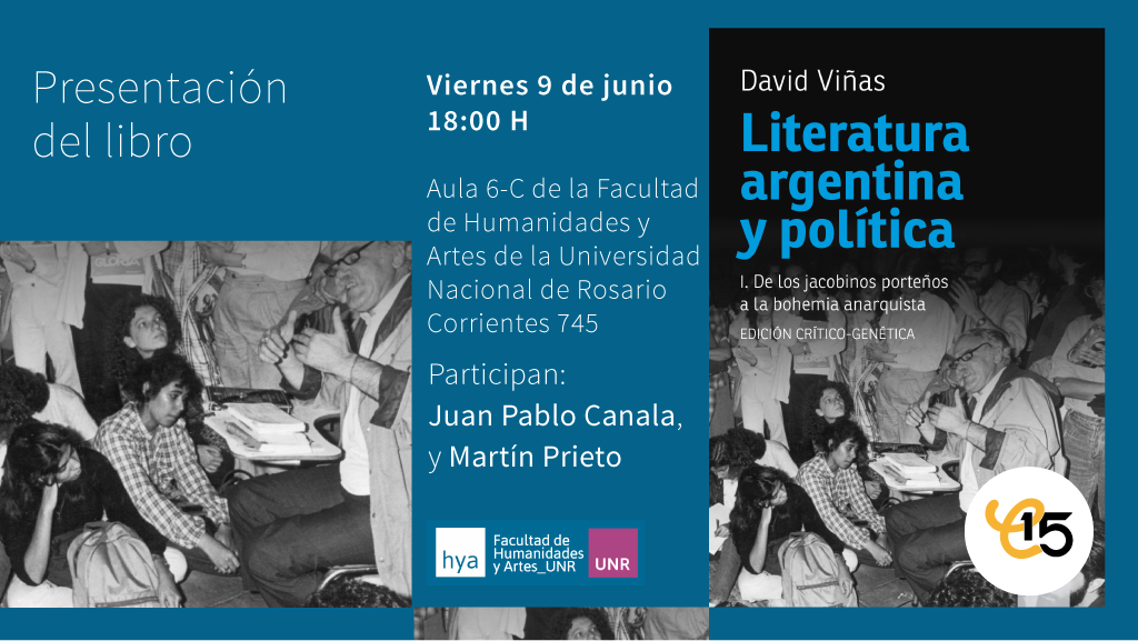 Presentación del libro «Literatura argentina y política» en Rosario