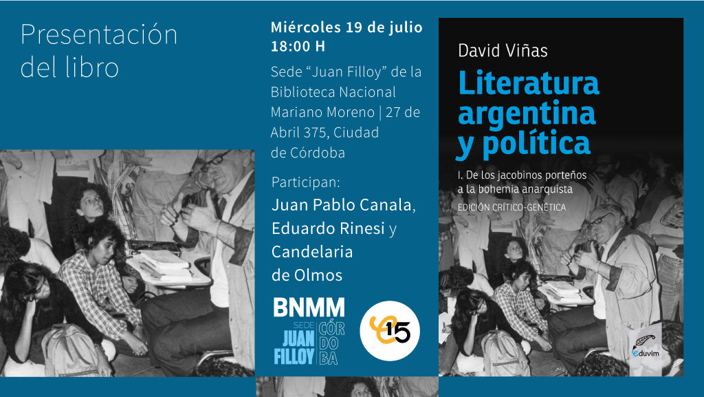 Presentación del libro «Literatura argentina y política» en Córdoba