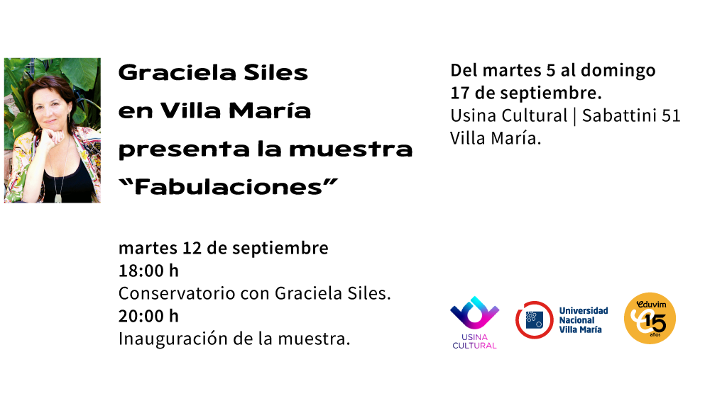 Graciela Siles presenta la muestra “Fabulaciones” en Villa María