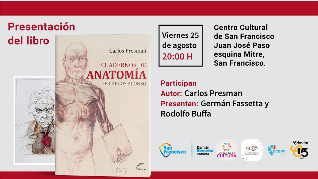 Presentación del libro «Cuardernos de anatomía de Carlos Alonso» en San Francisco