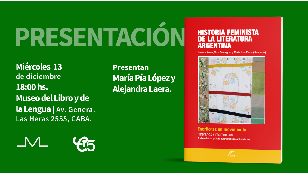 Presentación del Tomo III de “Historia feminista de la literatura argentina”