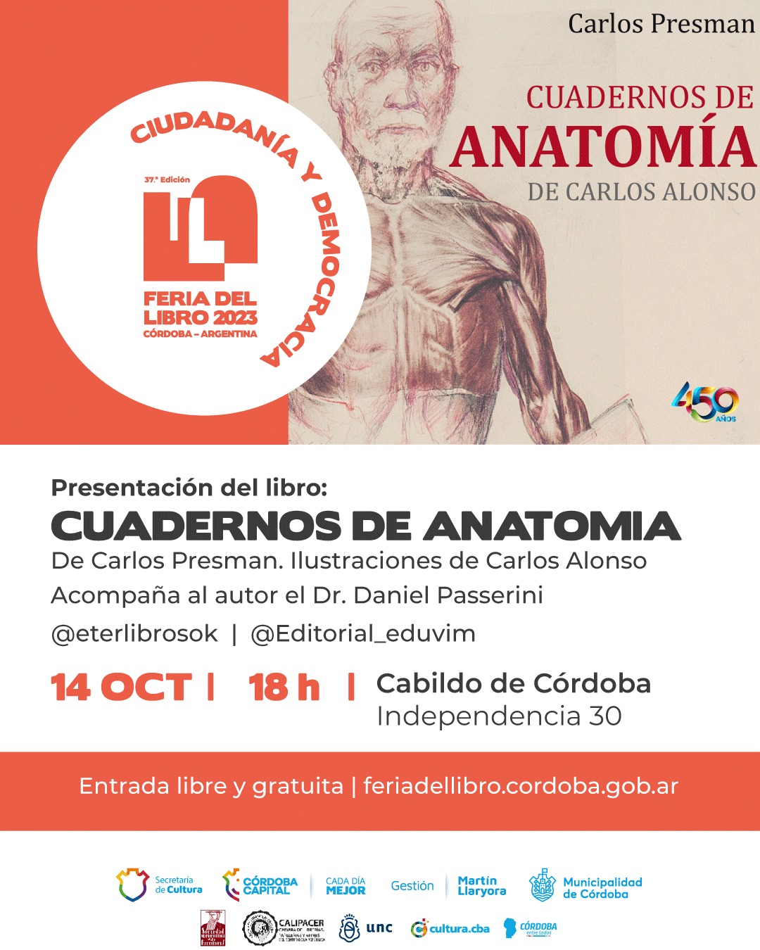 Se presenta “Cuadernos de anatomía de Carlos Alonso” en la grilla oficial de la Feria del Libro de Córdoba