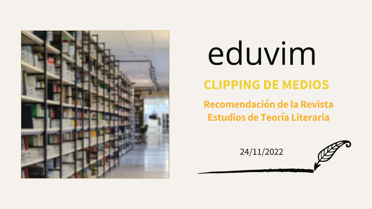 Recomendación de la Revista Estudios de Teoría Literaria