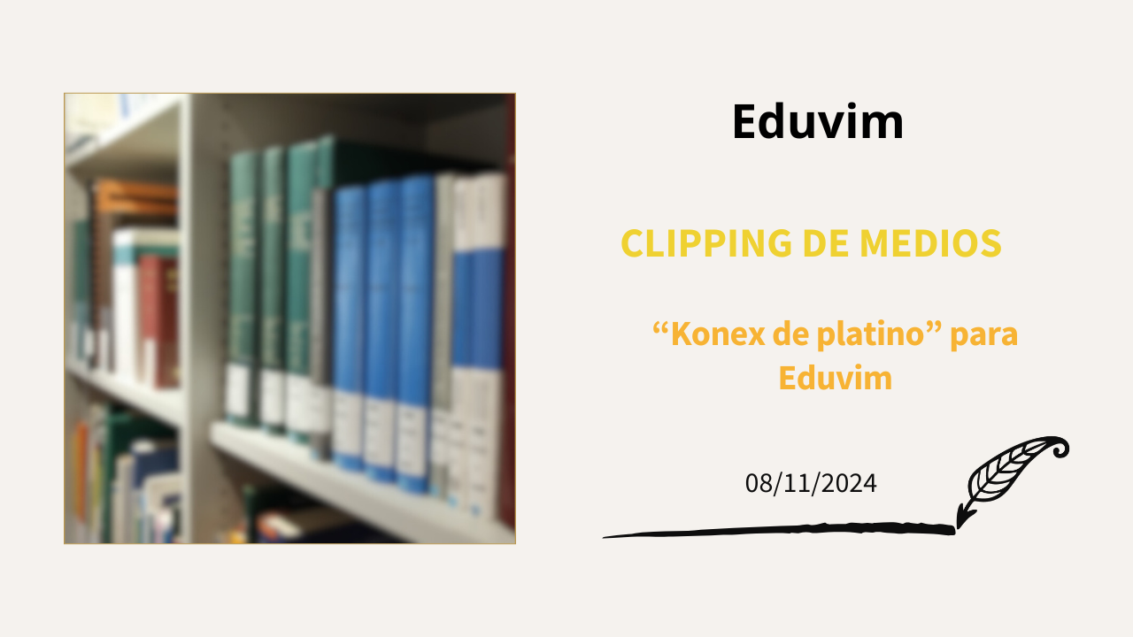 “Konex de platino” para Eduvim