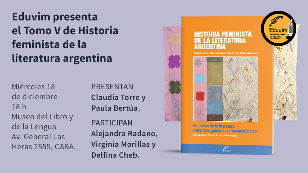 Presentación del Tomo V de “Historia feminista de la literatura argentina”