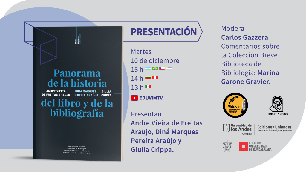Presentación “Panorama de la historia del libro y la bibliografía”