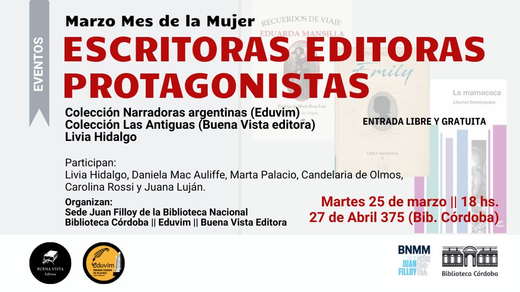 Un encuentro para destacar la labor de escritoras, editoras, prologuistas y editoriales de Córdoba