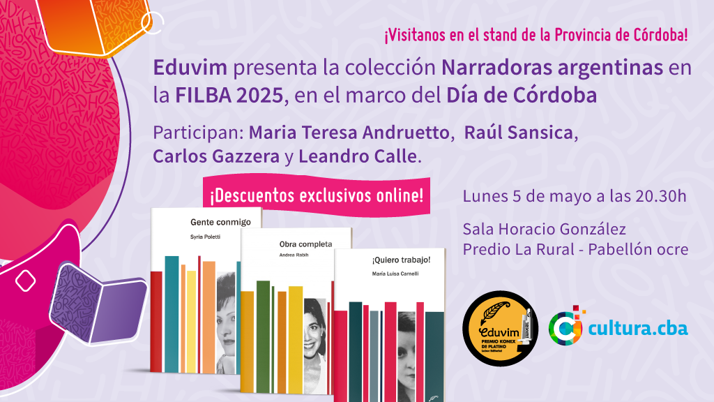 Córdoba celebra su día en la FILBA: Presentación de Narradoras Argentinas y descuentos exclusivos en línea