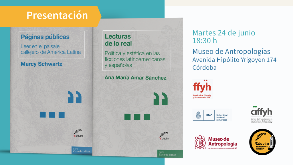 Presentación de los libros “Páginas públicas” y “Lecturas de lo real”