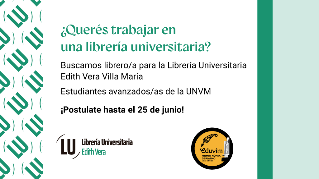 Buscamos librero/a para la Librería Universitaria Edith Vera