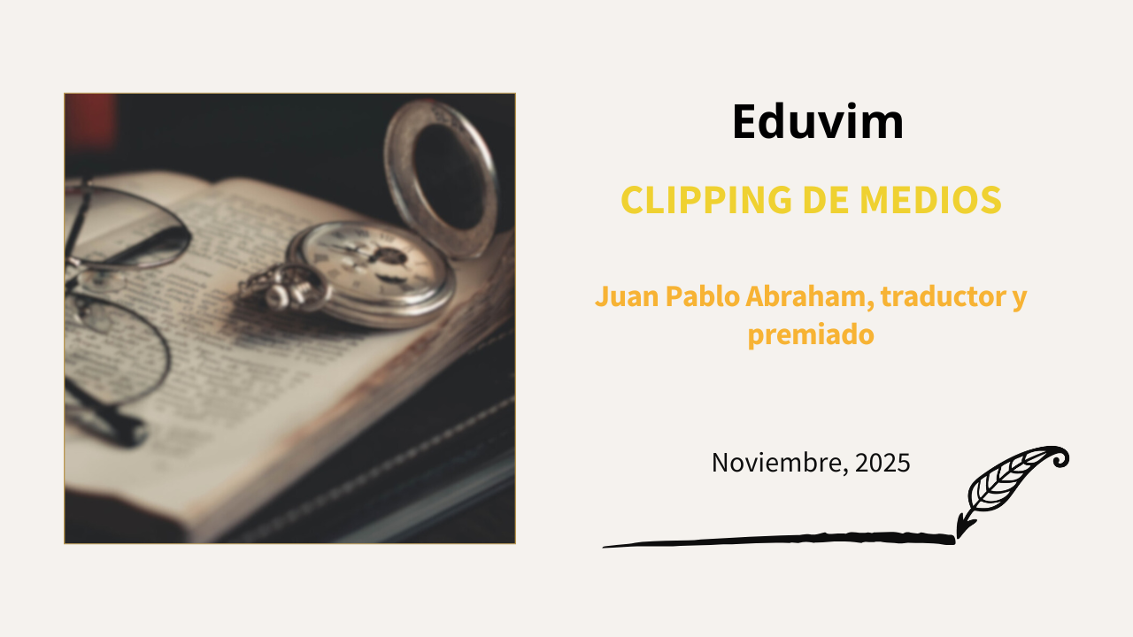 Juan Pablo Abraham, traductor y premiado