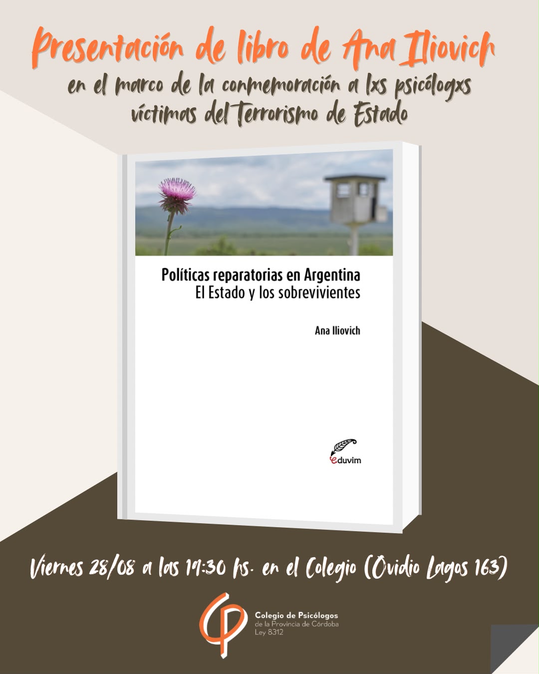 Presentación “Políticas reparatorias en Argentina. El Estado y los sobrevivientes”