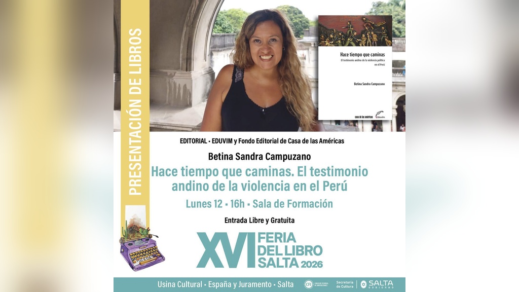 Presentación “Hace tiempo que caminas” en la XVI Feria del Libro en Salta