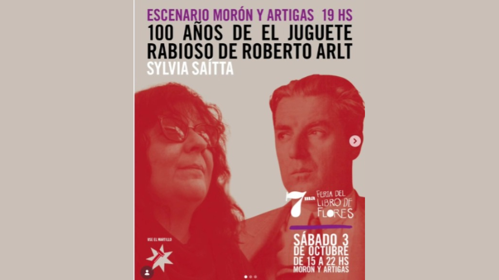 Conversación con Sylvia Saítta a 100 años de “El juguete rabioso”