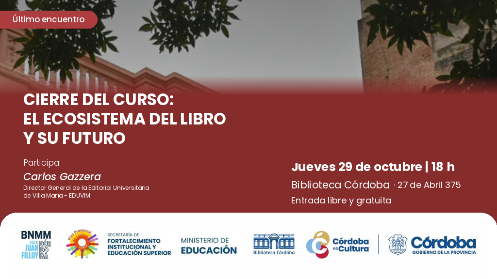 Curso “El ecosistema del libro y su futuro”