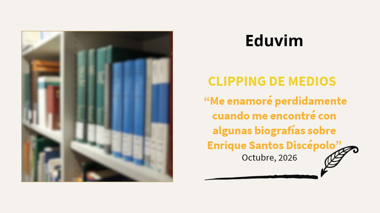 Andrés Kischner en RDEsc: “Me enamoré perdidamente cuando me encontré con algunas biografías sobre Enrique Santos Discépolo”