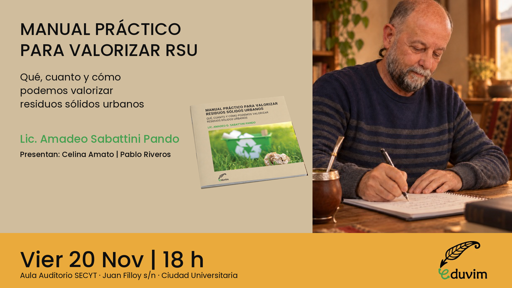 Presentación del libro “Manual práctico para valorizar residuos urbanos”